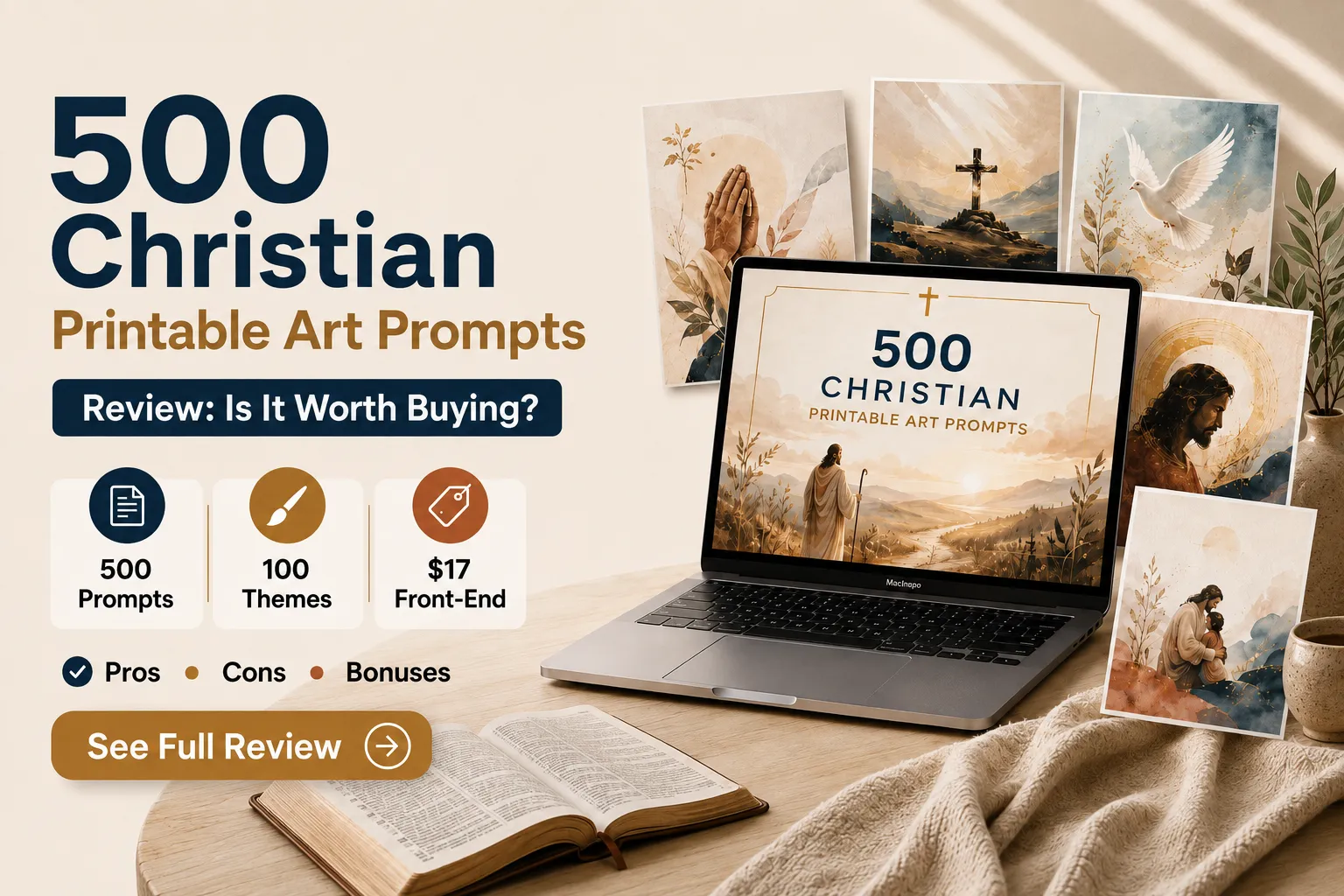 500 Christian Printable Art Prompts Review: Is This Faith-Based AI Art Prompt Vault Worth Buying?